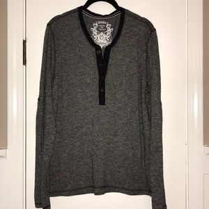 NWOT express marled henley